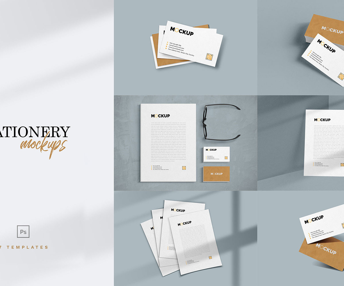 Download Stationery Branding Vol 2 Product Mockup 109759 PSD Mockup Templates