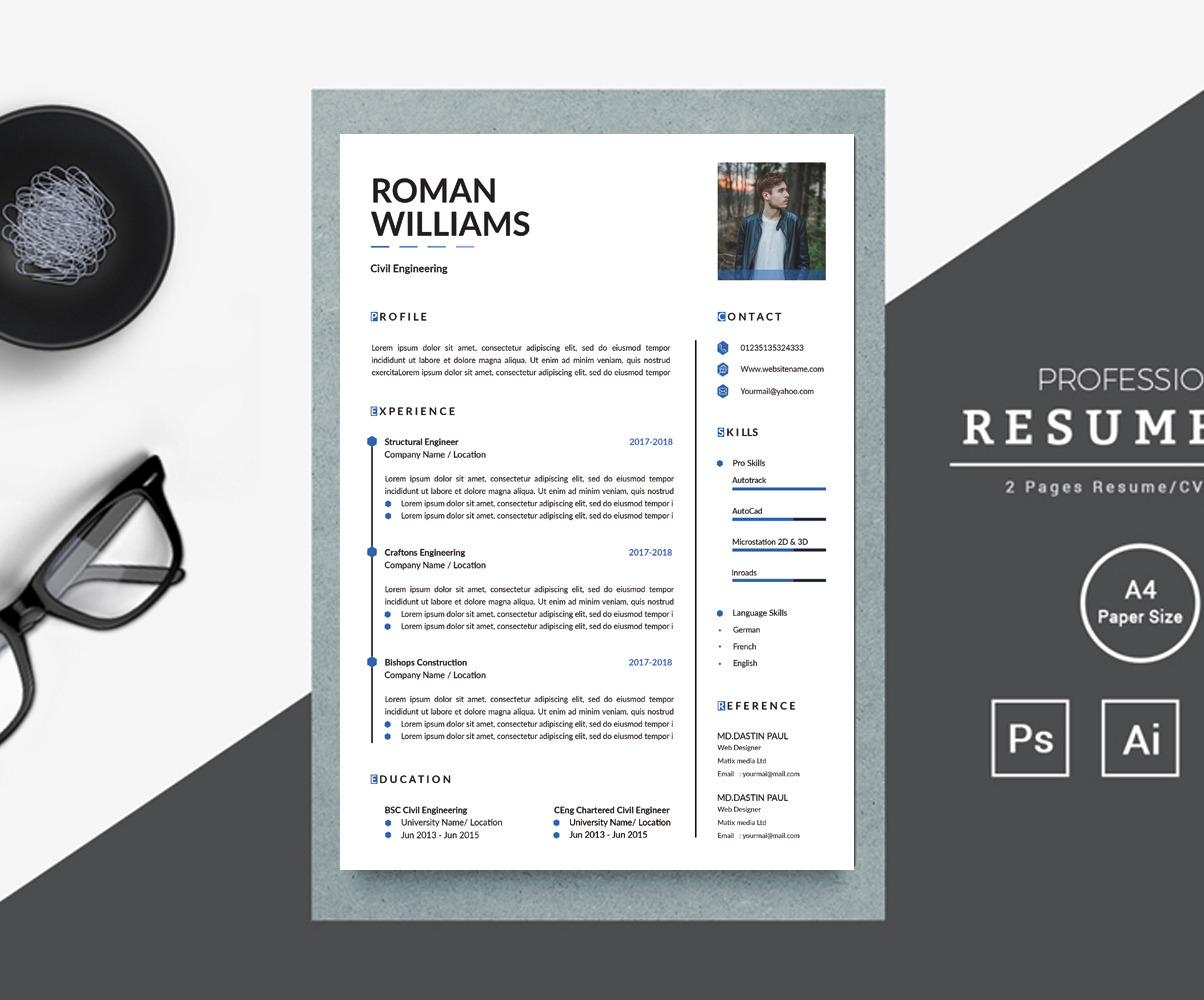 Civil Engineer Resume Template #112871