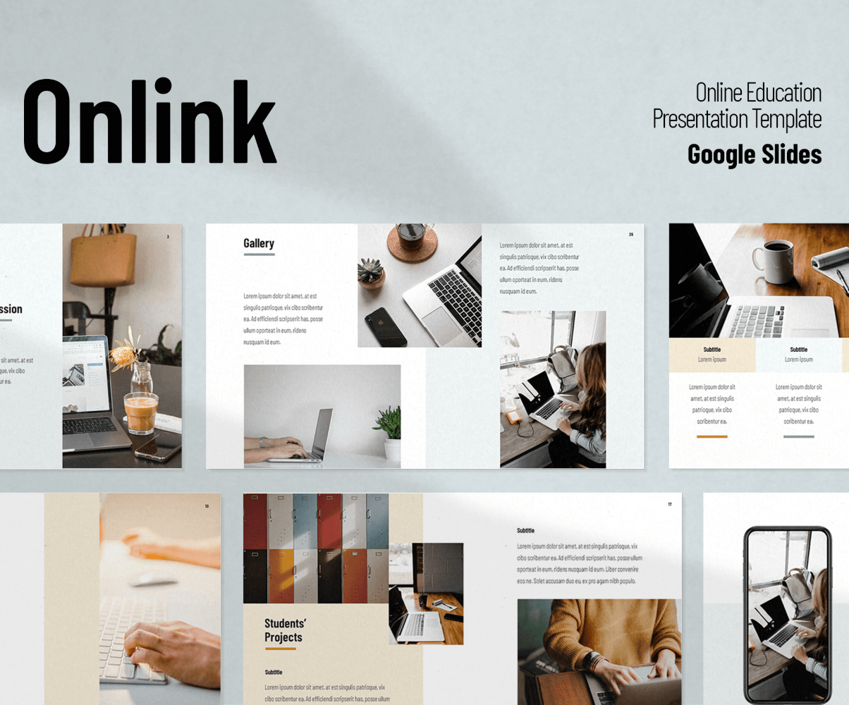 Online Education Presentation Template Google Slides