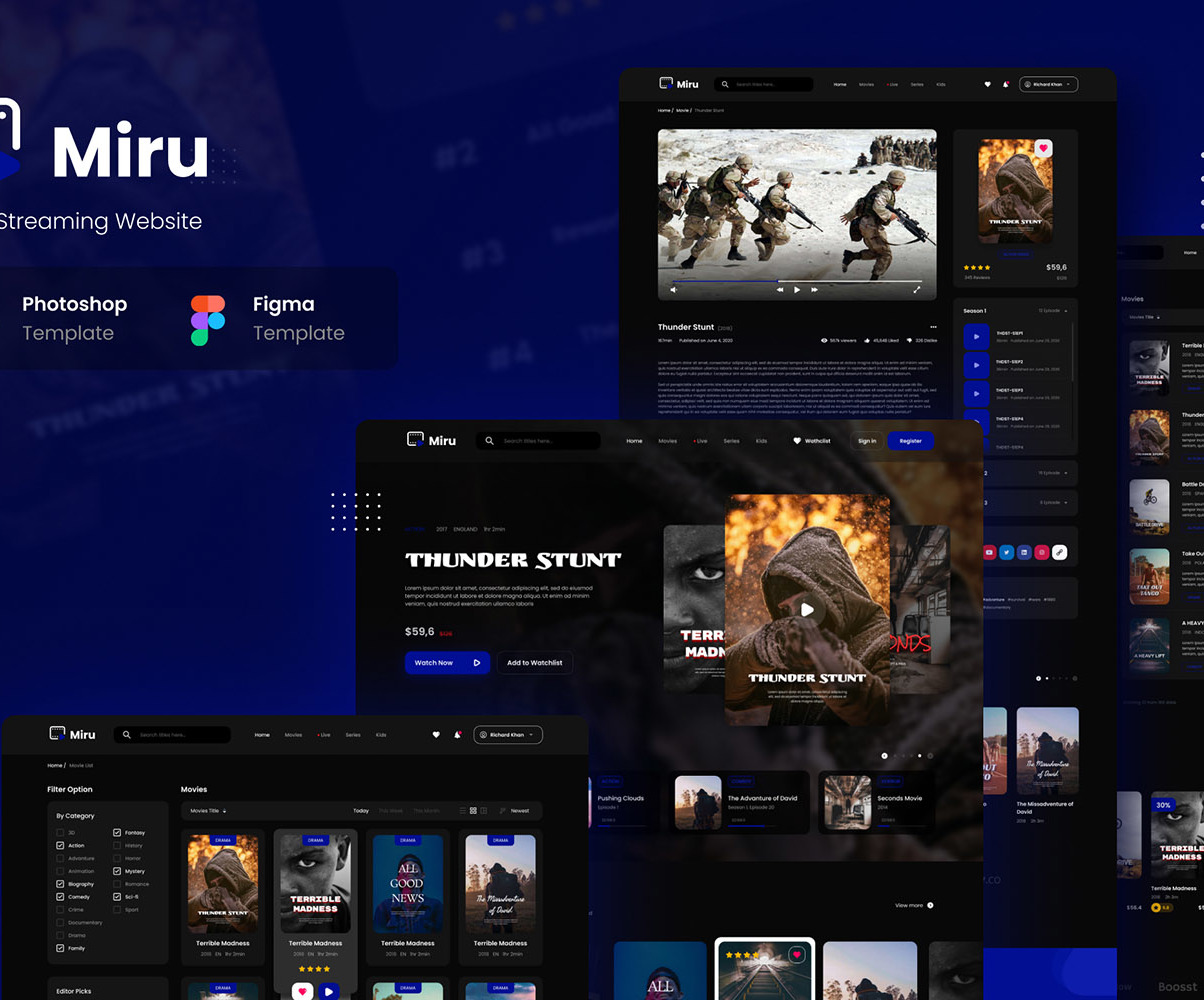 Video Streaming Website Template