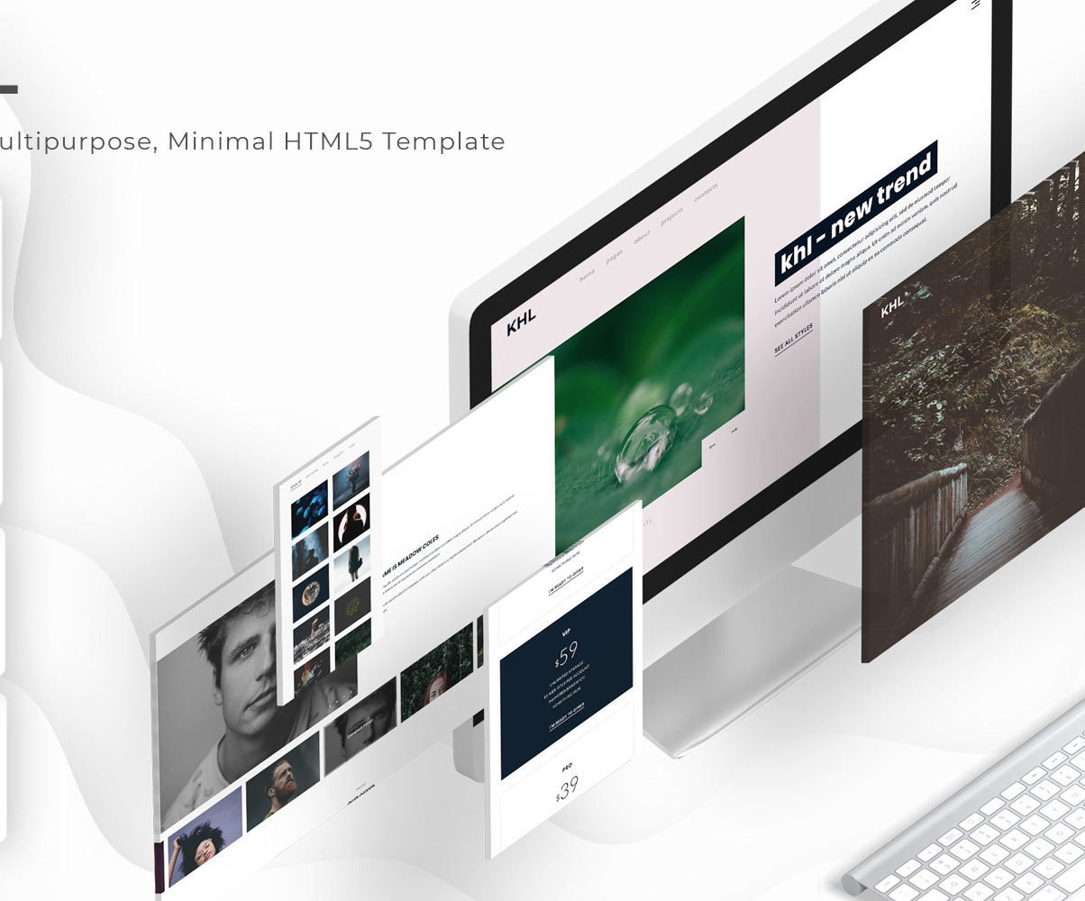 KHL Modern, Multipurpose and Creative Portfolio HTML5 Template.