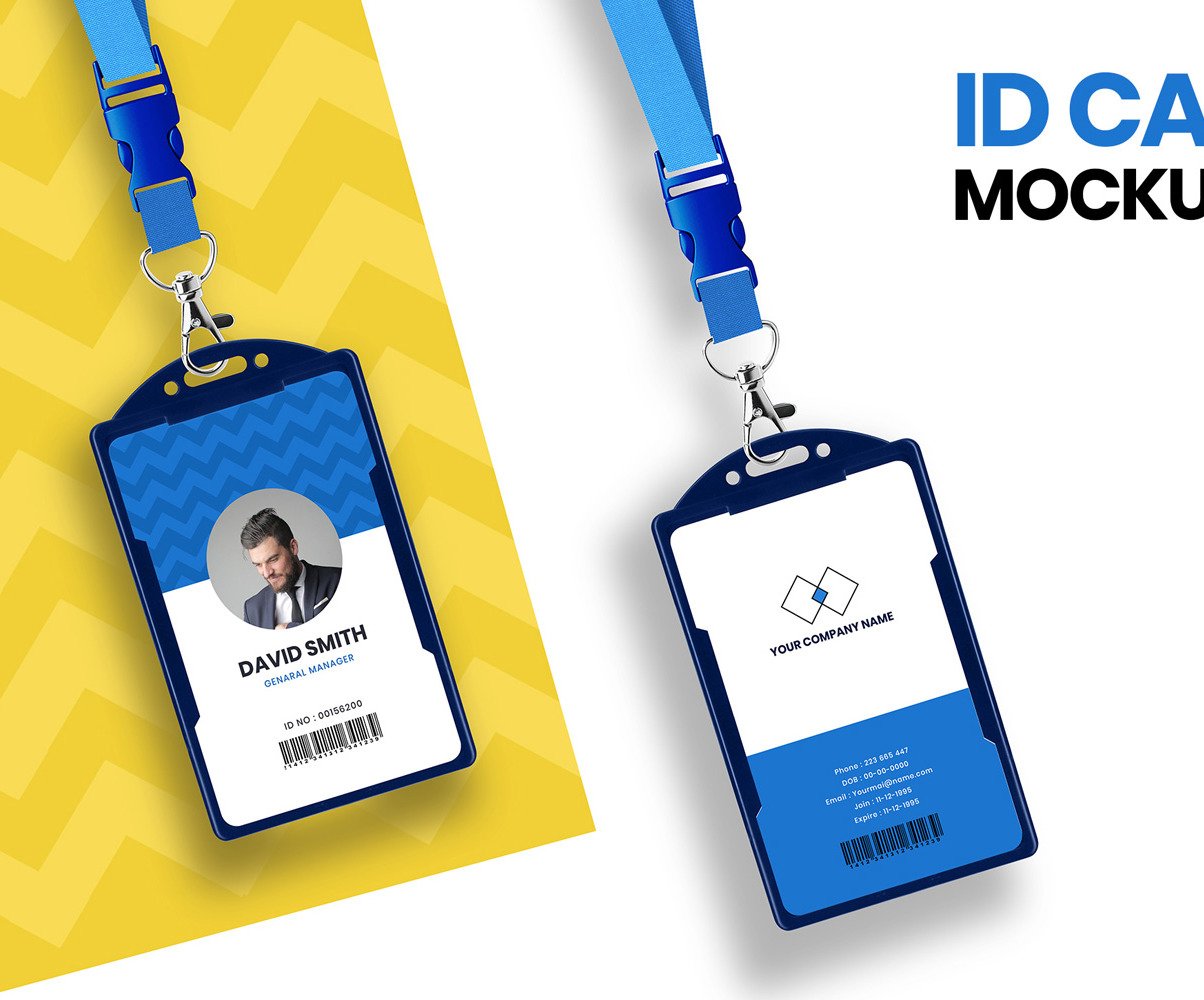Download ID Card Mockup Template