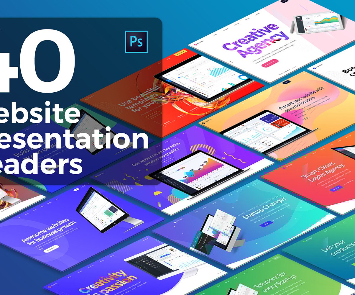 Product presentation template psd image