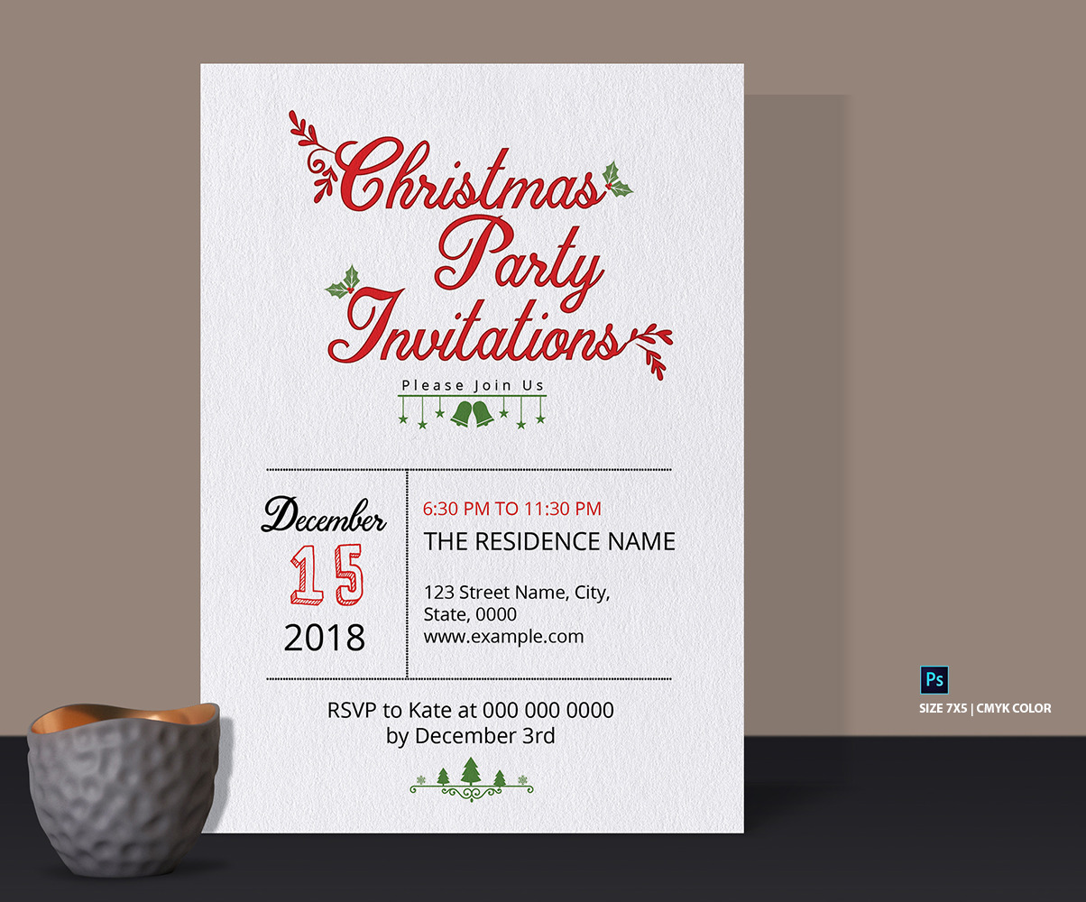 Christmas / Holiday Party Invitation flyer Template