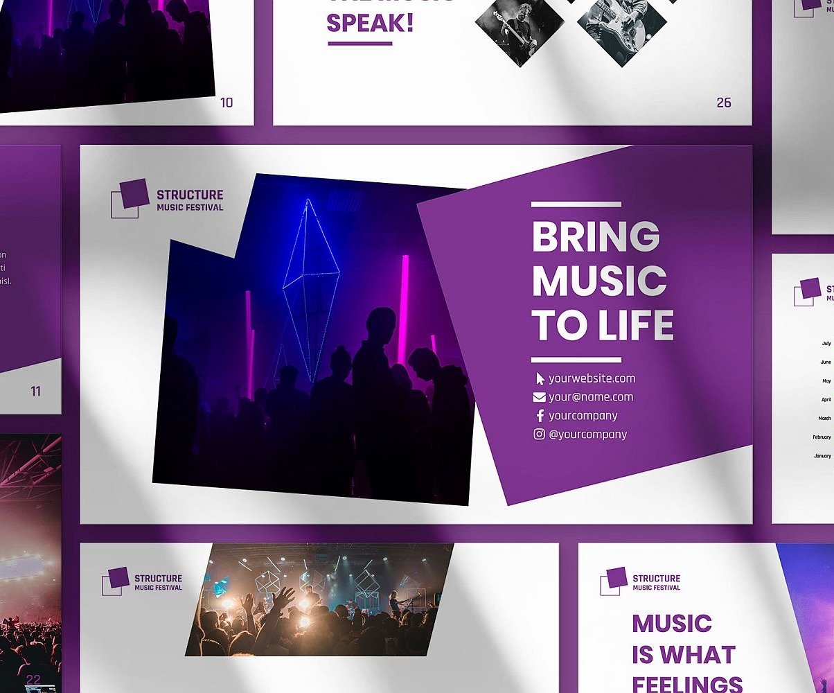 Music Festival Presentation PowerPoint Template