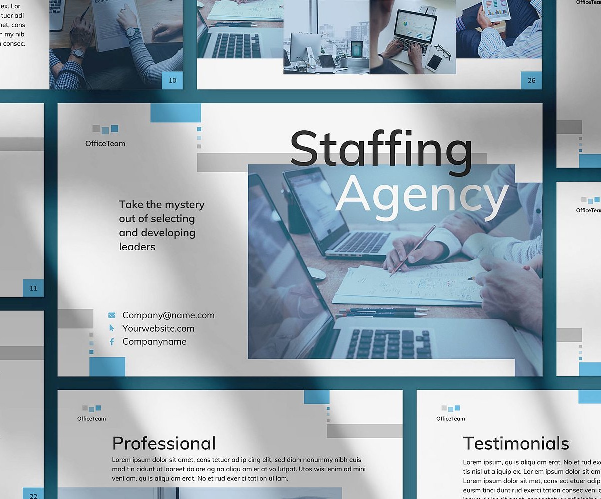 Staffing Agency Presentation PowerPoint Template