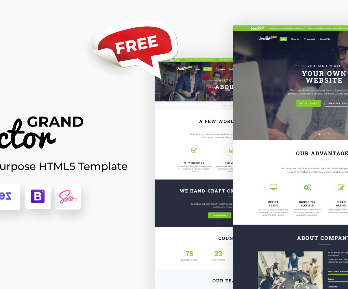 Free Multipurpose Responsive Website Template - TemplateMonster