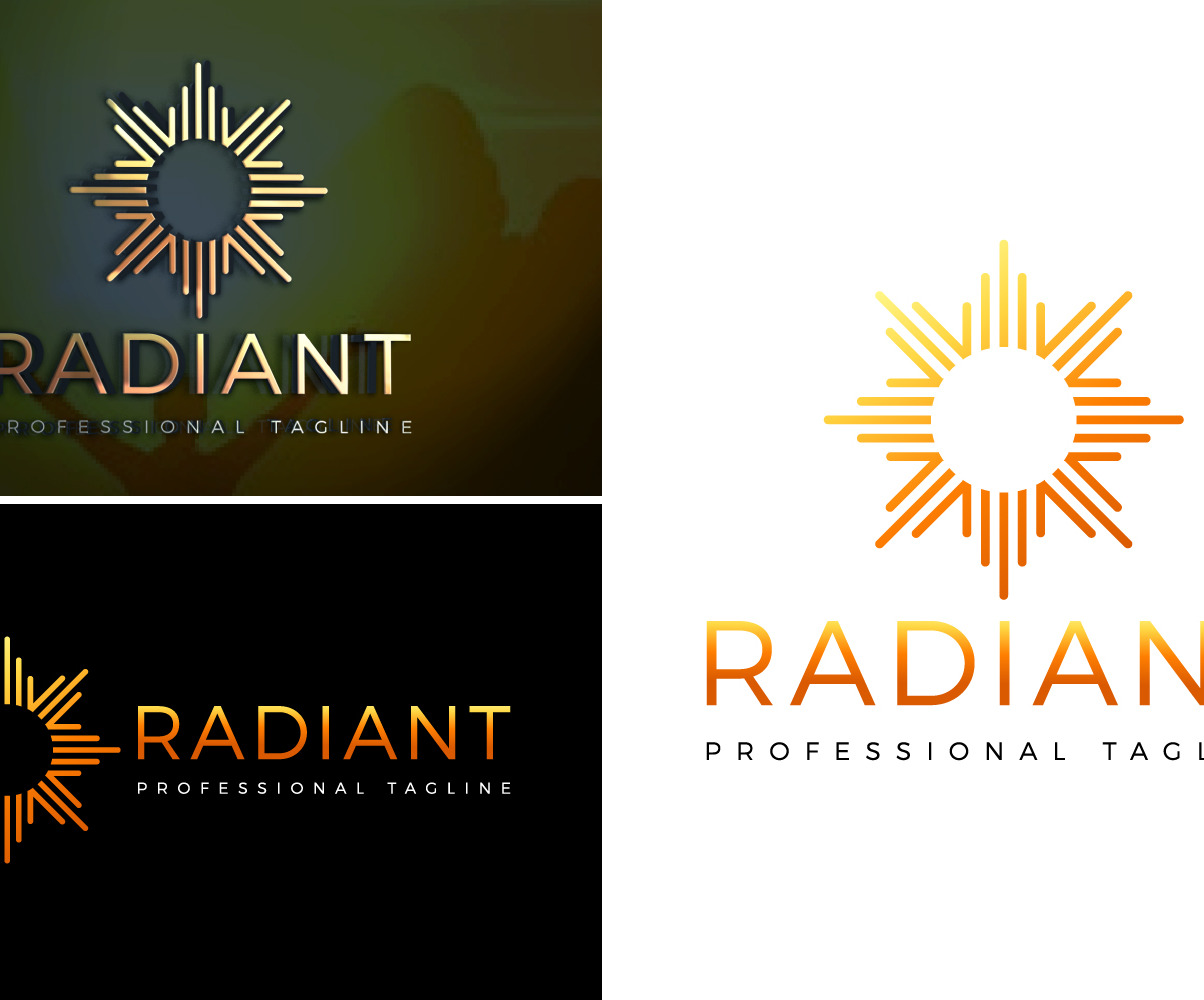 Radiant Energy Design Logo Template #143274