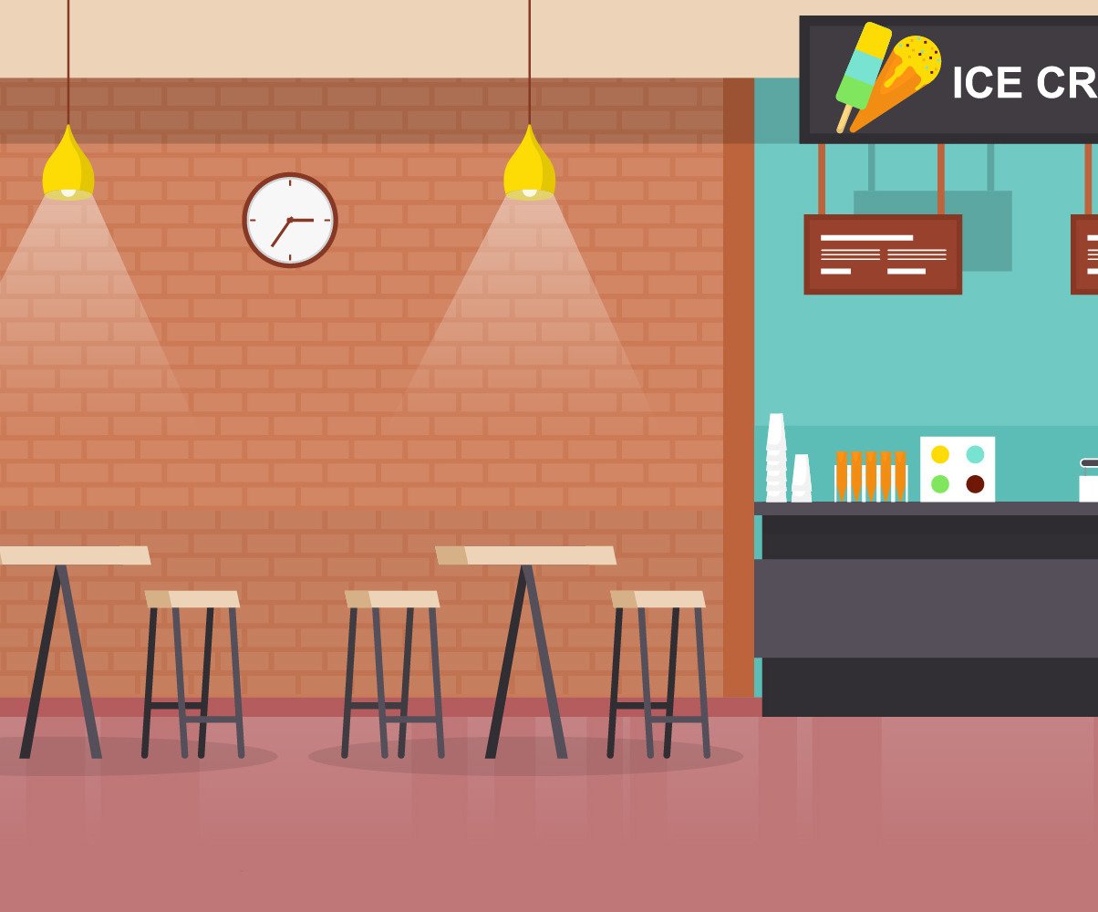 Cafeteria Food Court Illustration #144451