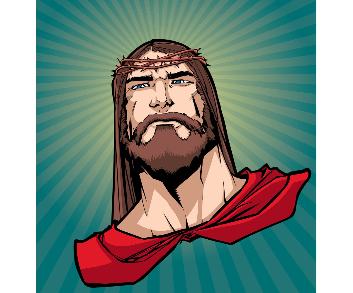 Jesus Superhero Portrait 2 Illustration #145488