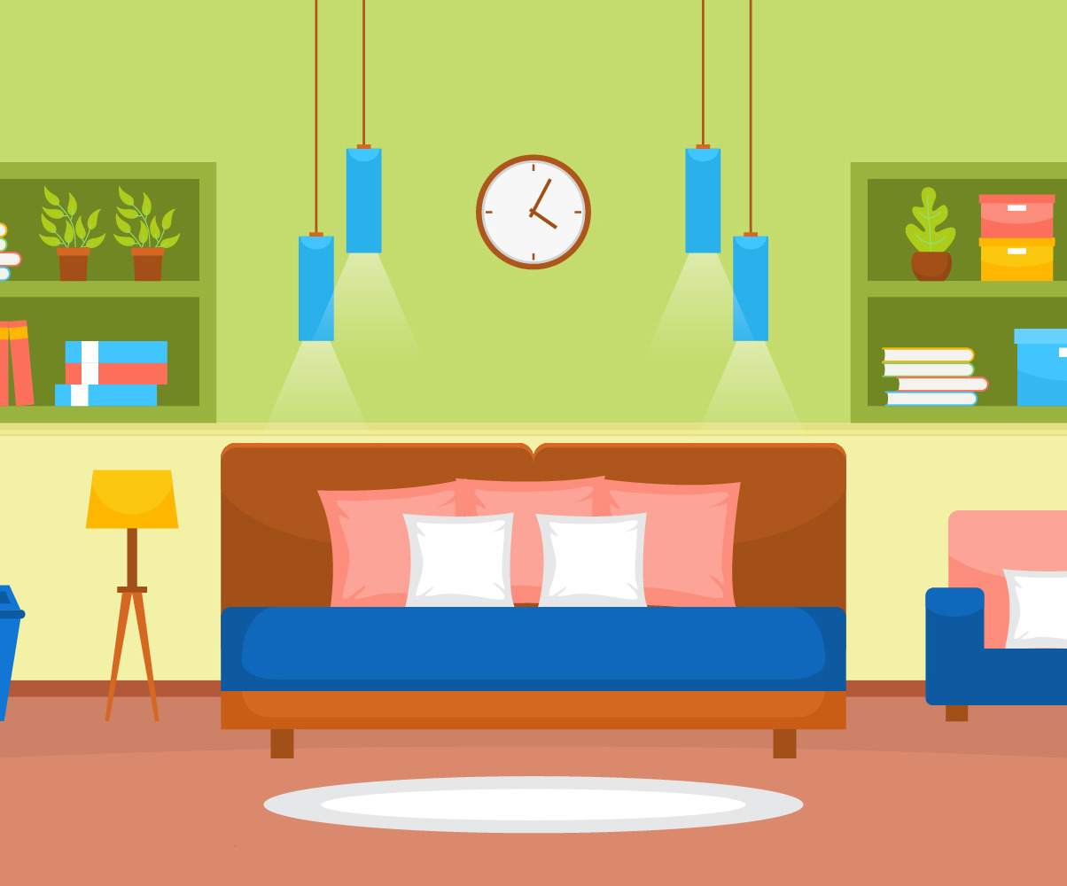 Sleeping Room Bedroom Illustration #146224