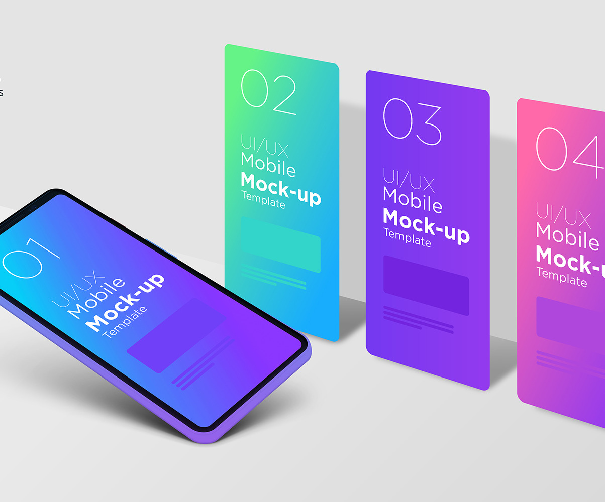 Download Mobile Apps Mockup design Template