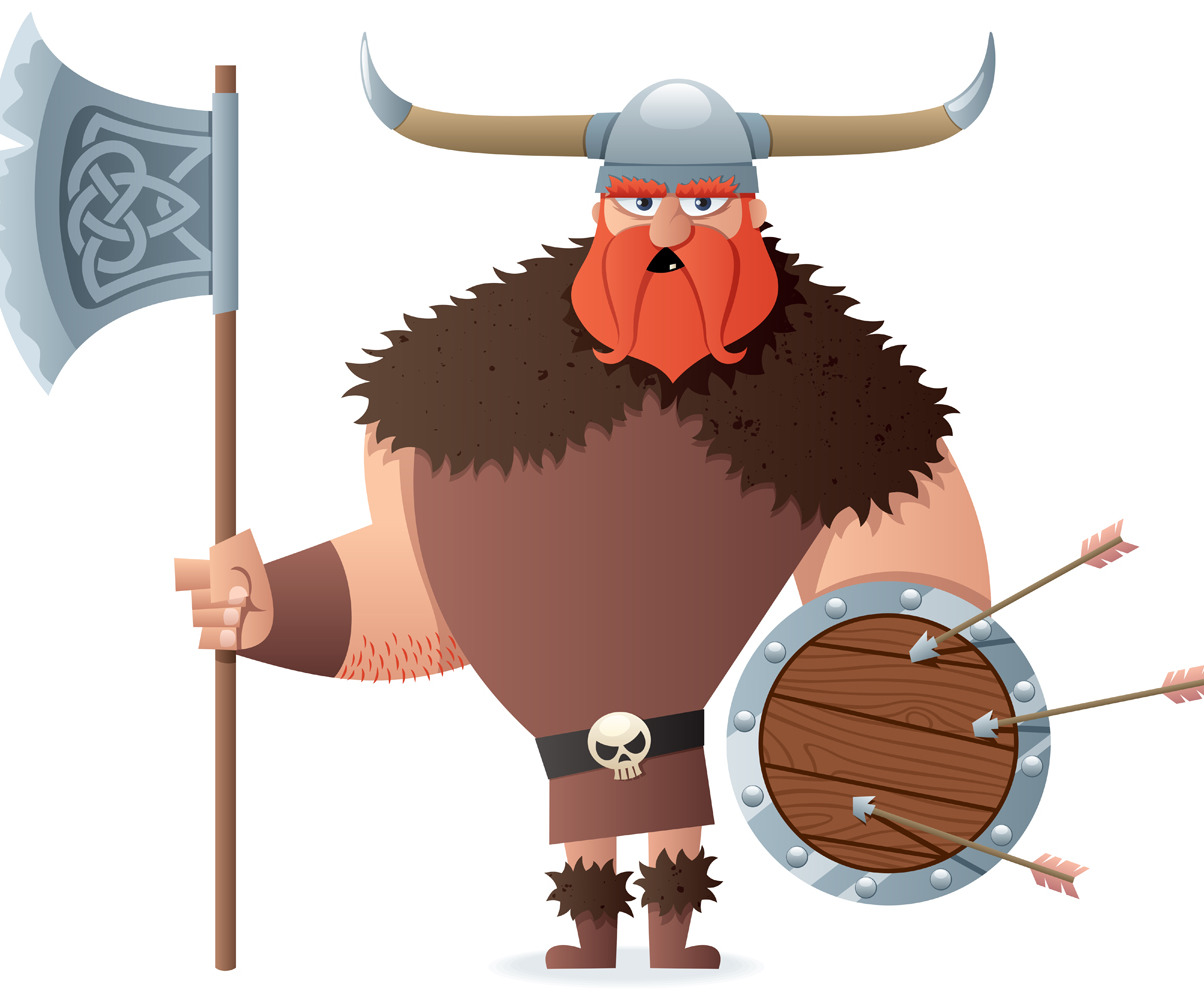 Viking on White Illustration #154397