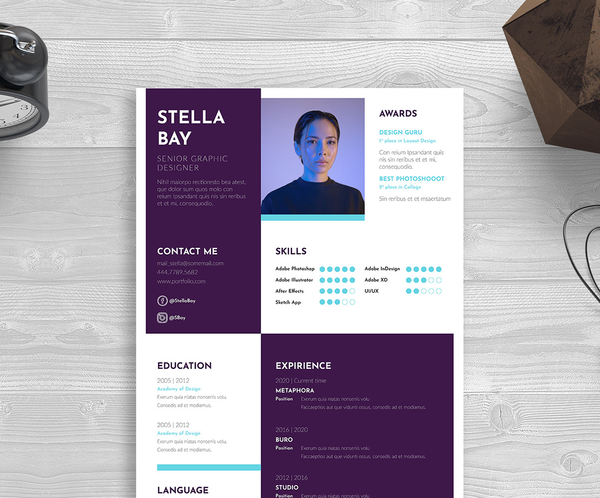 indesign resume templates free download