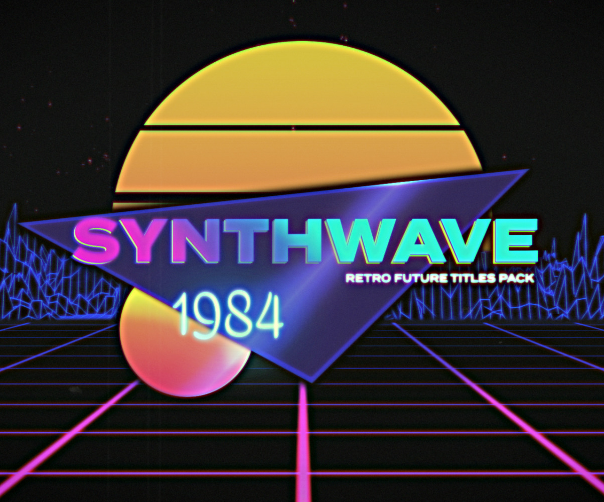 Synthwave Retro Future Titles After Effects Template #157903