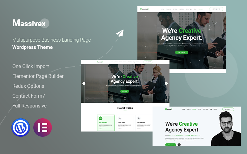 Download Massivex – Multipurpose Business WordPress Landing Page | Premium themes & Plugins
