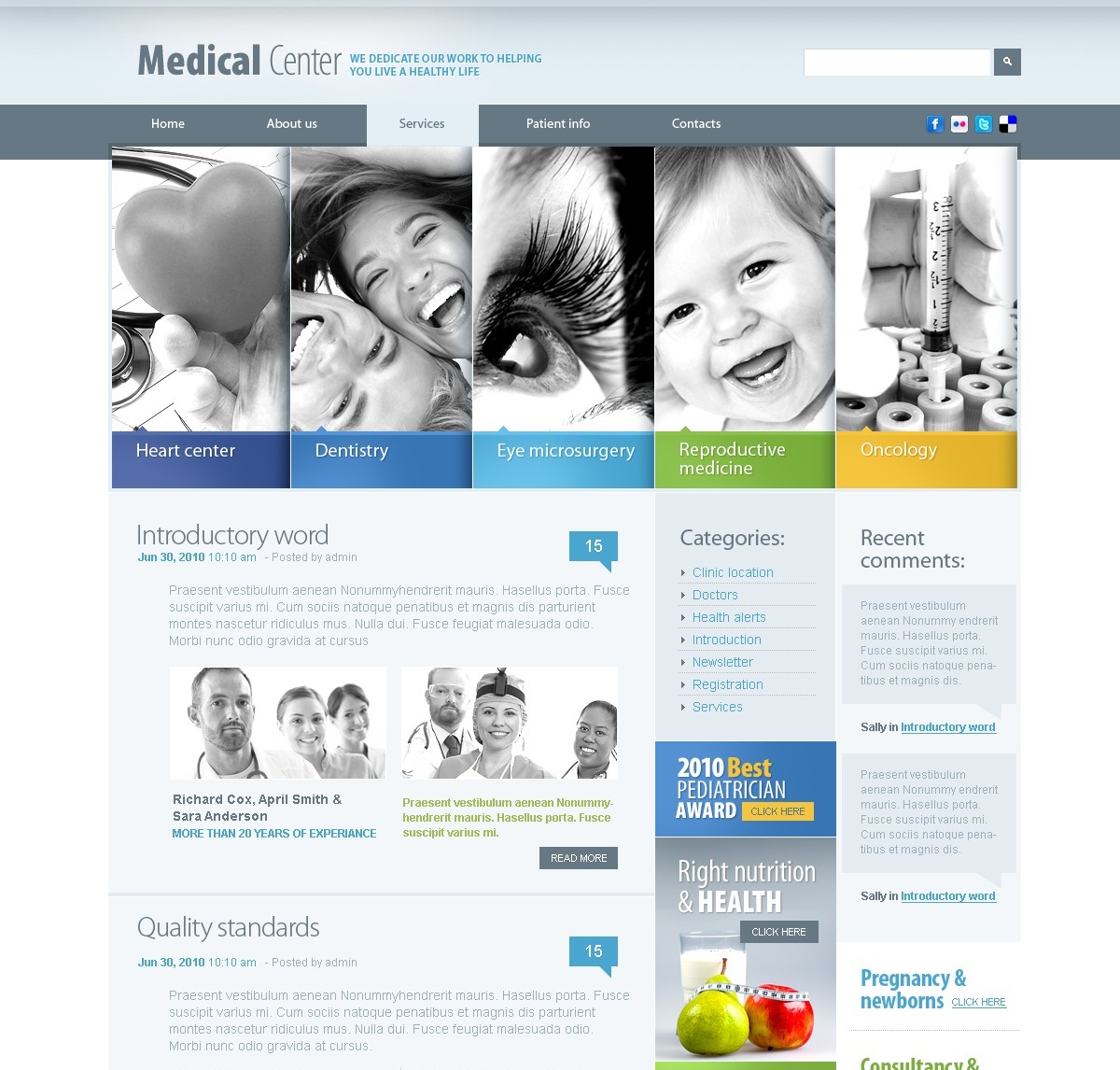 top medical wordpress theme 2017