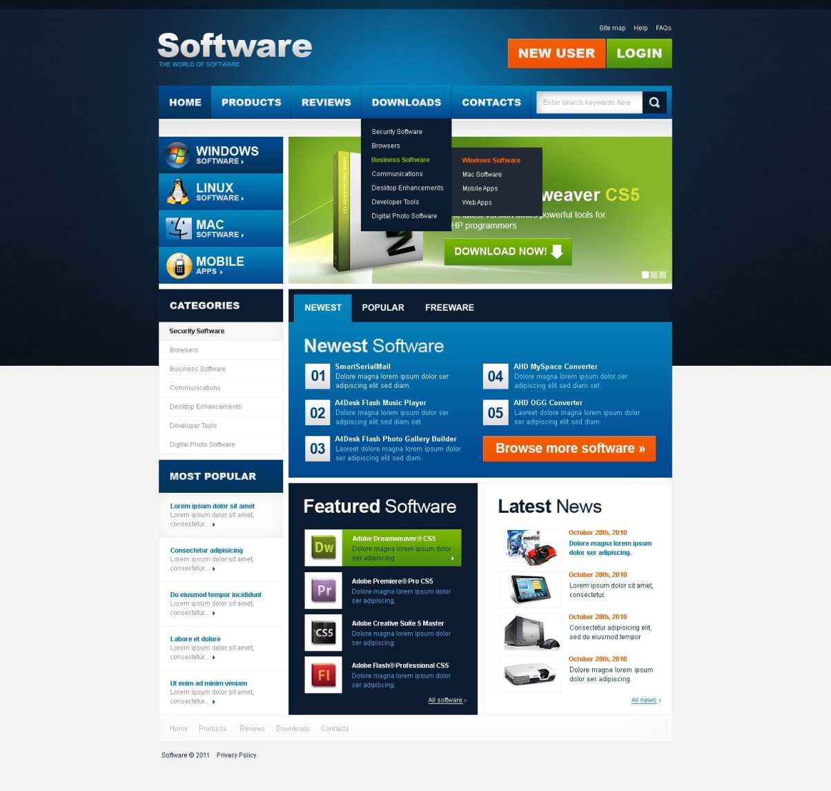 Сайт package. Software Store. Digital Tools. Developer Tools.