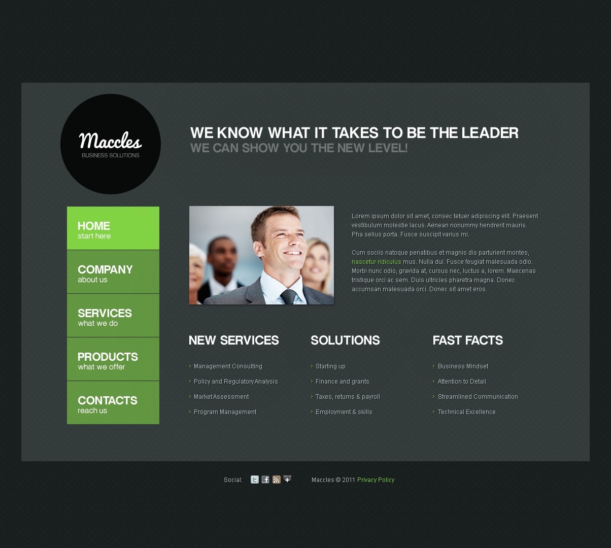 Business & Services Website Template 36799