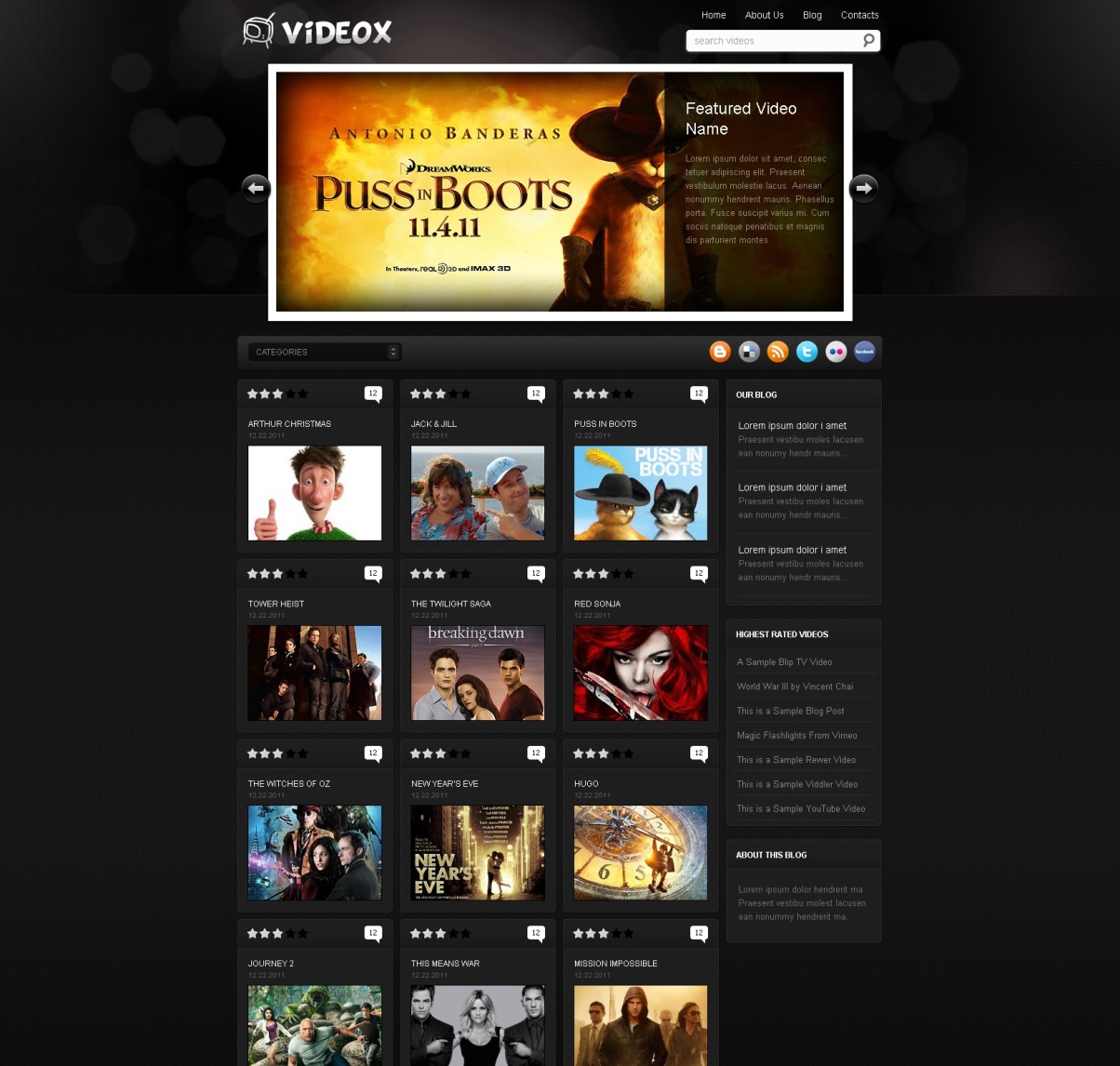 Movie WordPress Theme 36986
