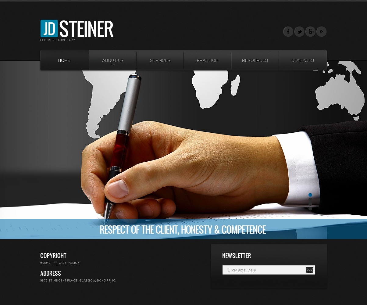 Law Firm Website Template #40599