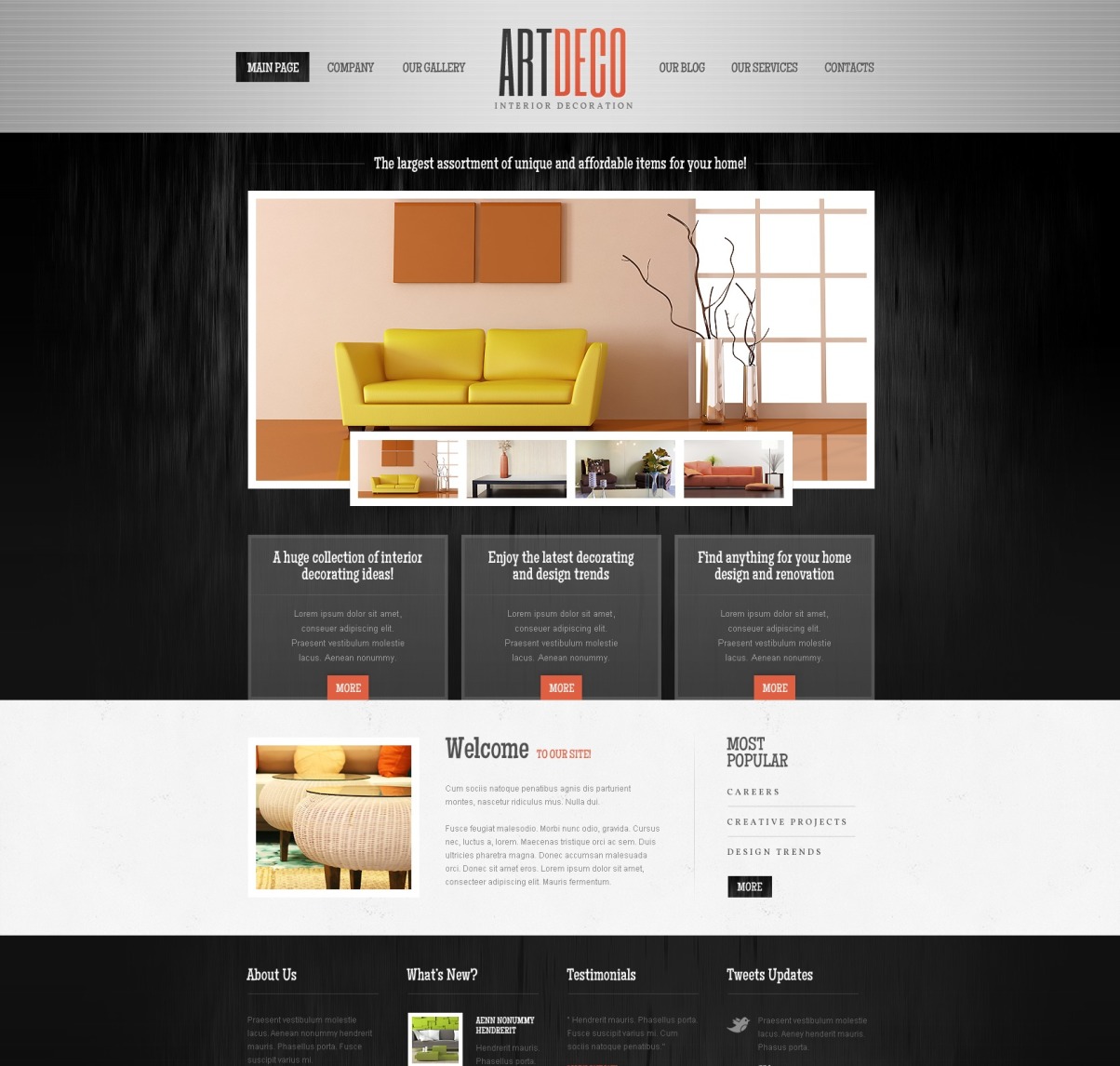 Interior Design WordPress Theme #40779