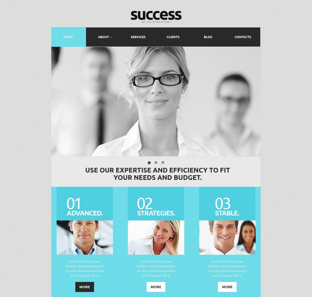 Financial Advisor Website Template #41633 - TemplateMonster