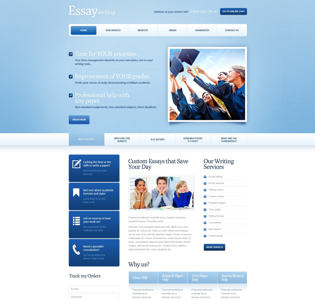 Education Website Template #41908