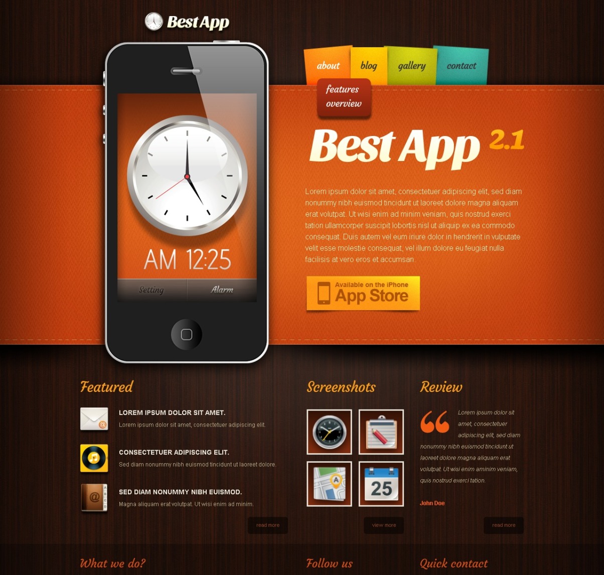 Mobile Apps Drupal Template #44386