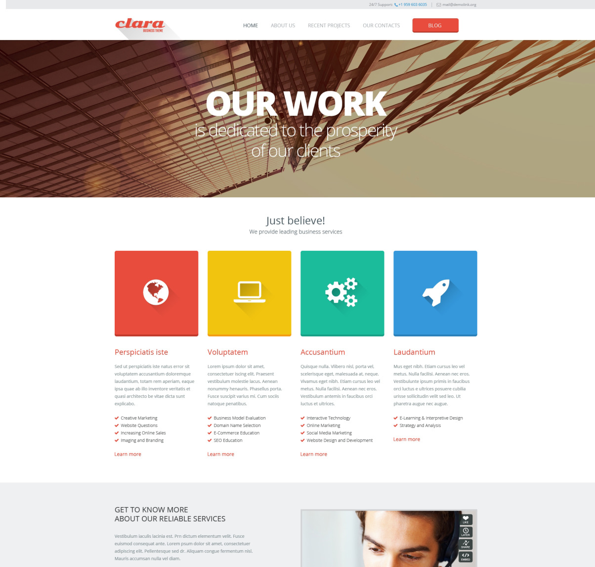 Merchant Services Responsive Website Template #46446