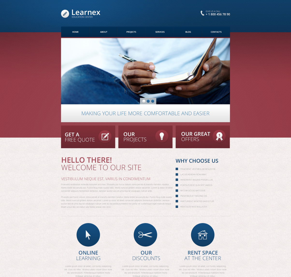 Library Responsive Drupal Template #47503