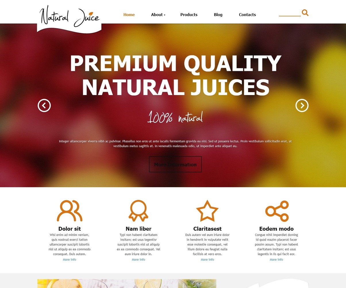 Fruit Juice Co Joomla Template 47917 TemplateMonster