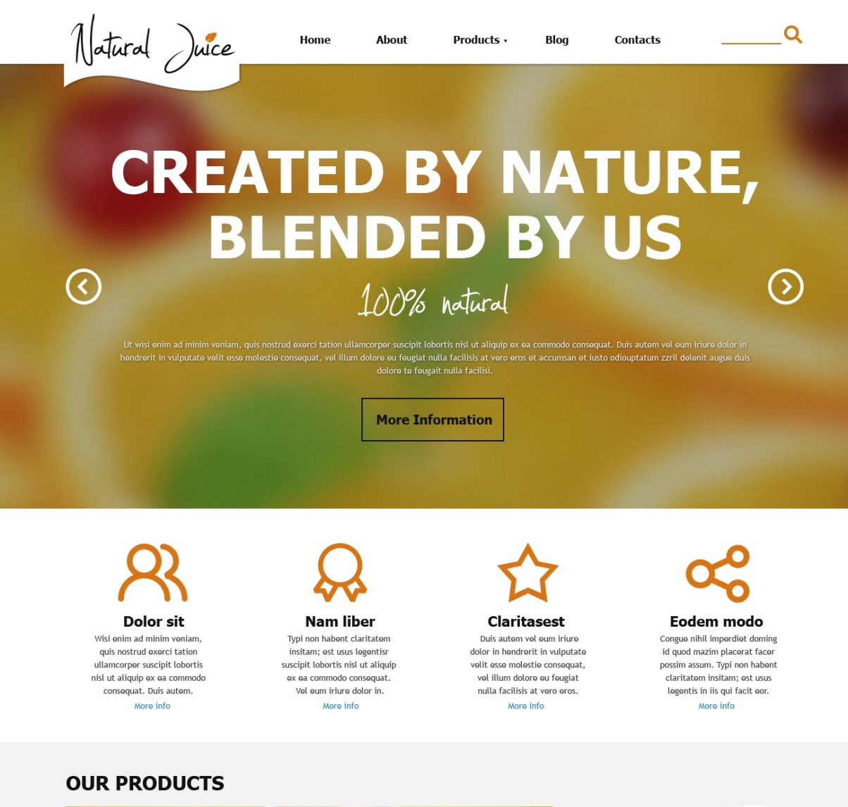 Fruit Juice Co Joomla Template 47917
