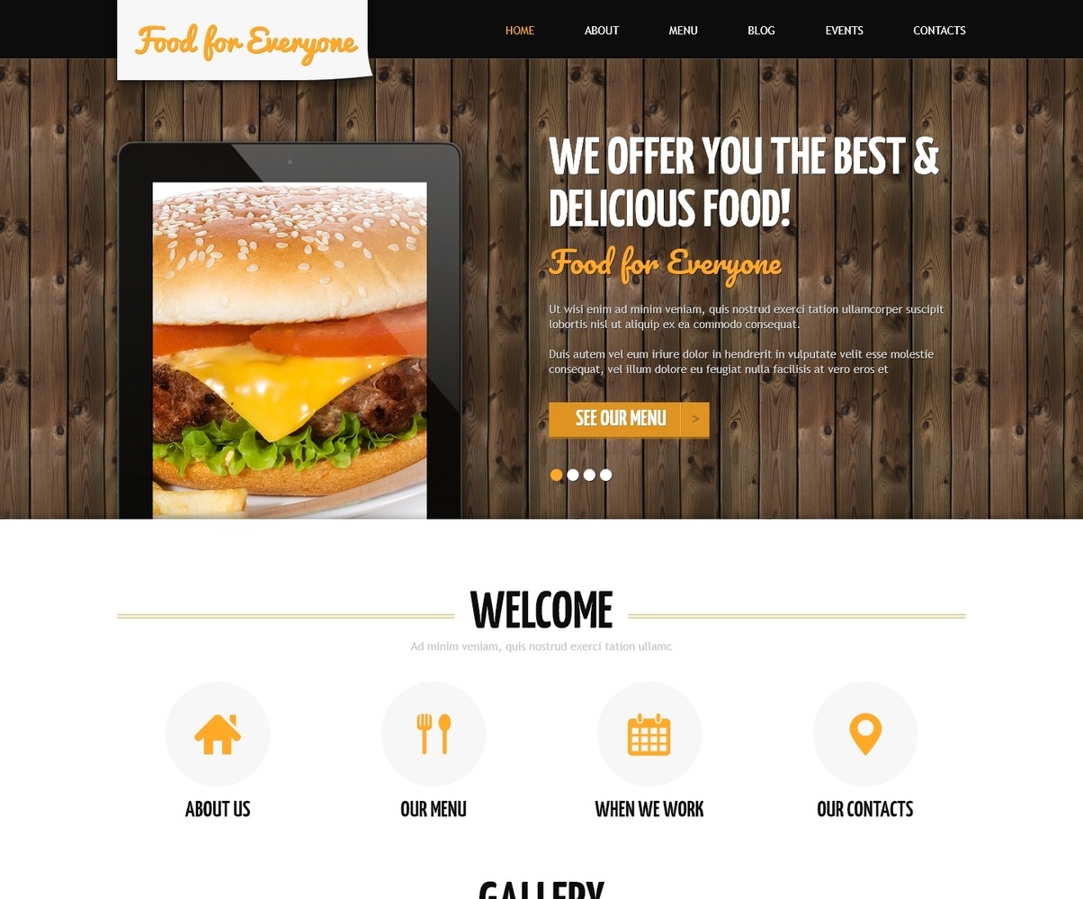 Cafe Responsive Joomla Template #48803