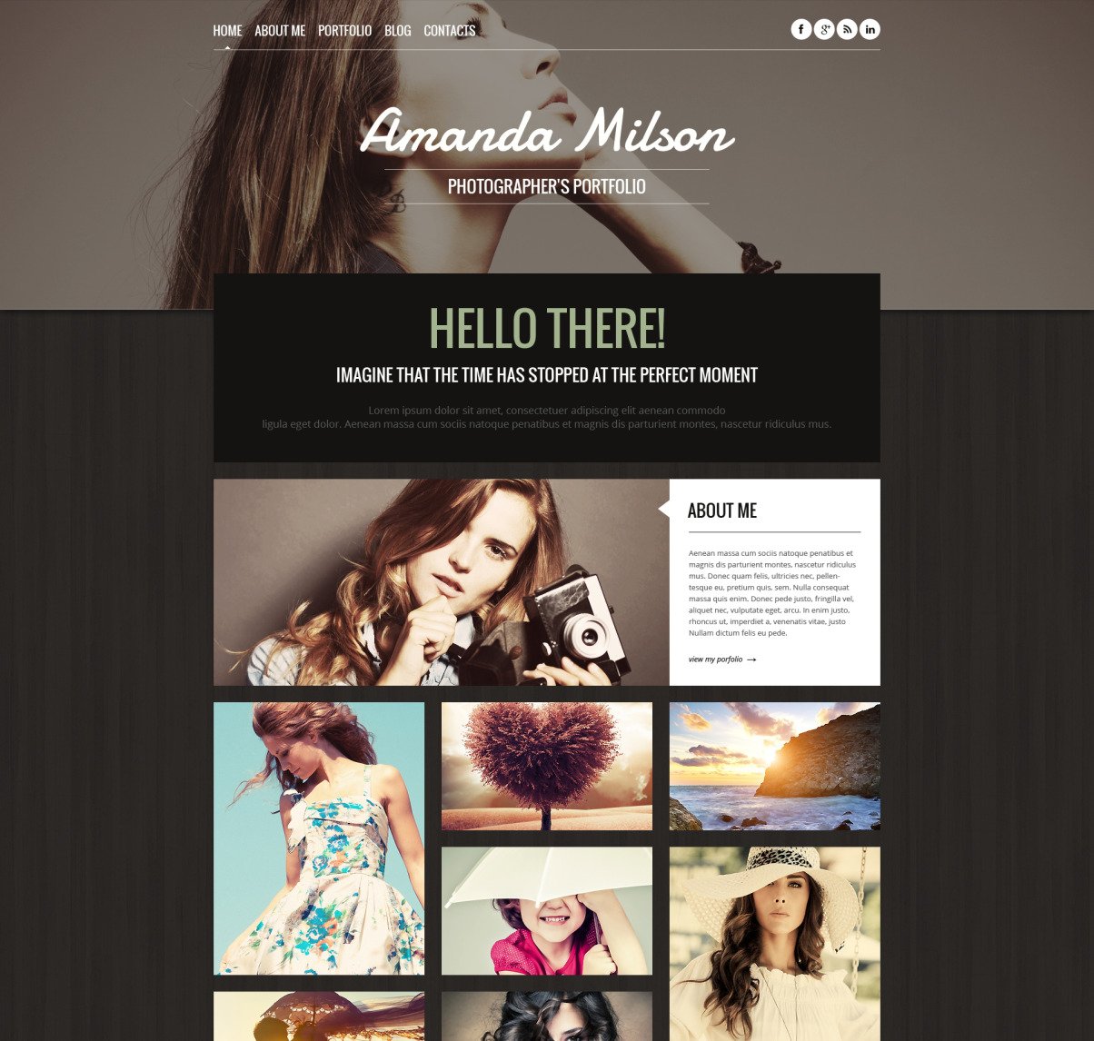 Download Photographer Portfolio Responsive WordPress Theme | Premium themes & Plugins