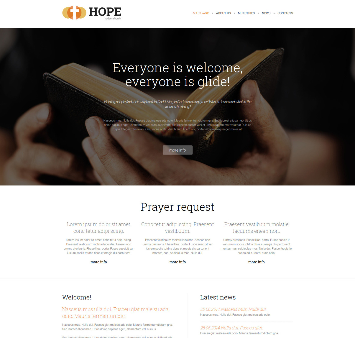 Religious Joomla Template 50620