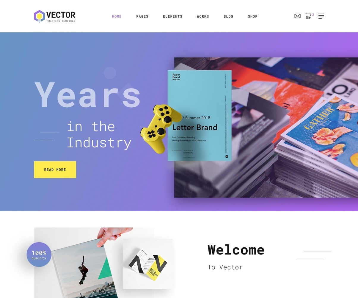 Download Vector HTML Template