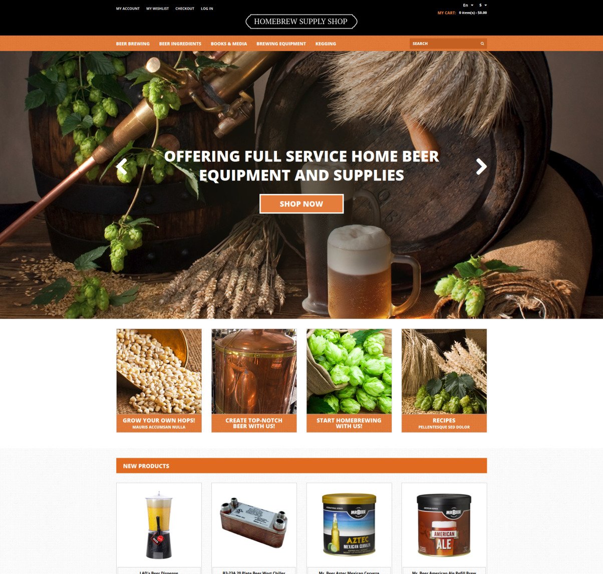 Pro Beer Brewing Magento Theme #51363