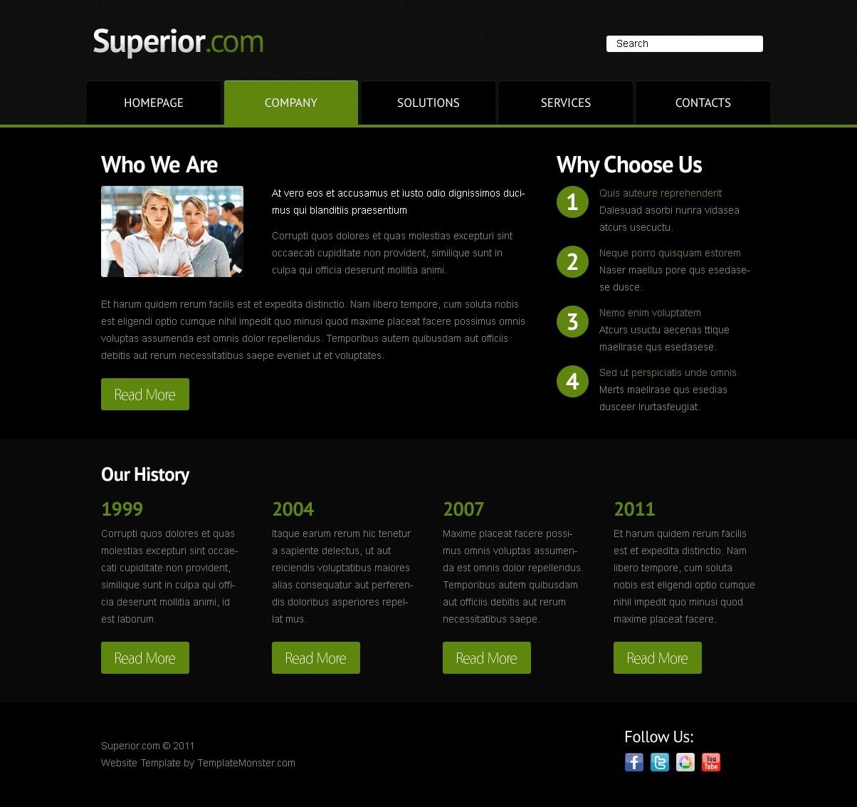 Free Business Website Template - jQuery Slider Website ...