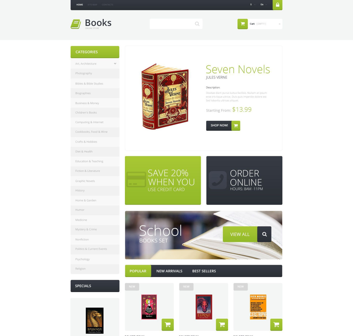 Selling Books PrestaShop Theme #51906