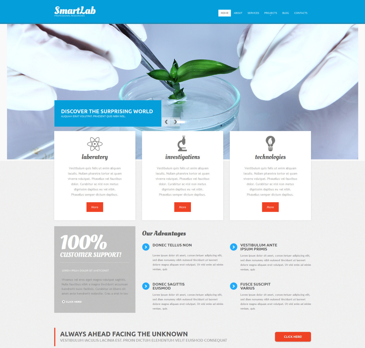 Science Lab Responsive Drupal Template #52159