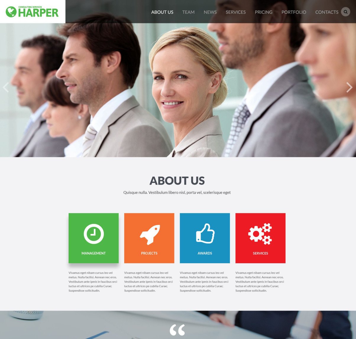 consulting web templates