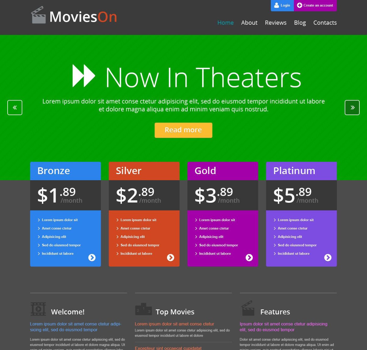 Download Movie Entertainment WordPress Theme #52555 – TemplateMonster | Premium themes & Plugins