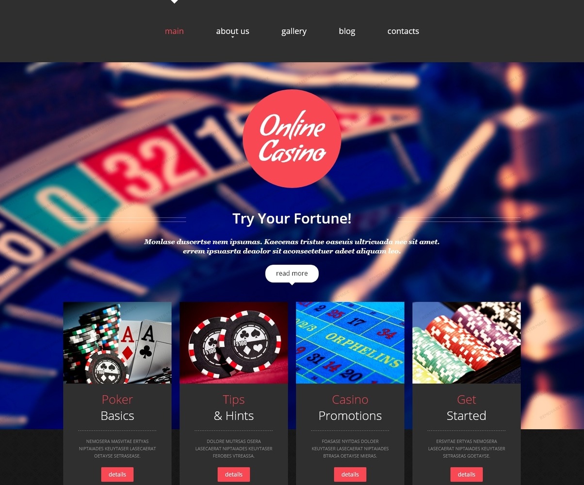 web-casino-website-template