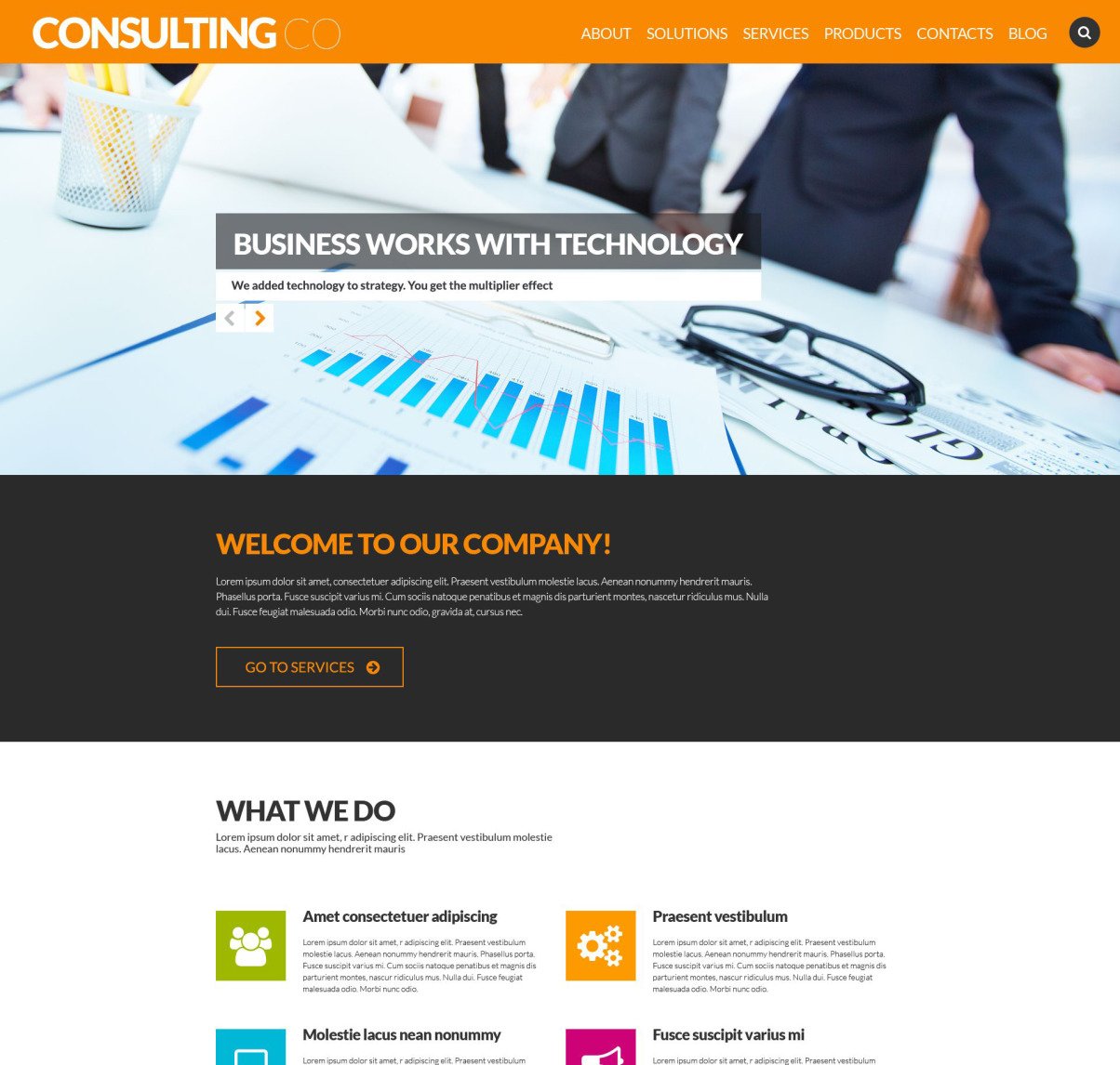 Corporate Wordpress Theme #52700