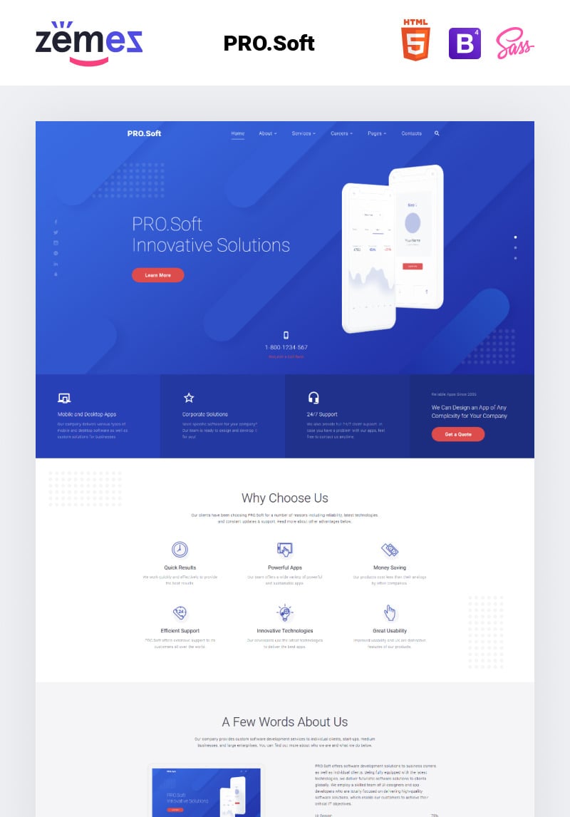 Software Development Company Multipage Html5 Template