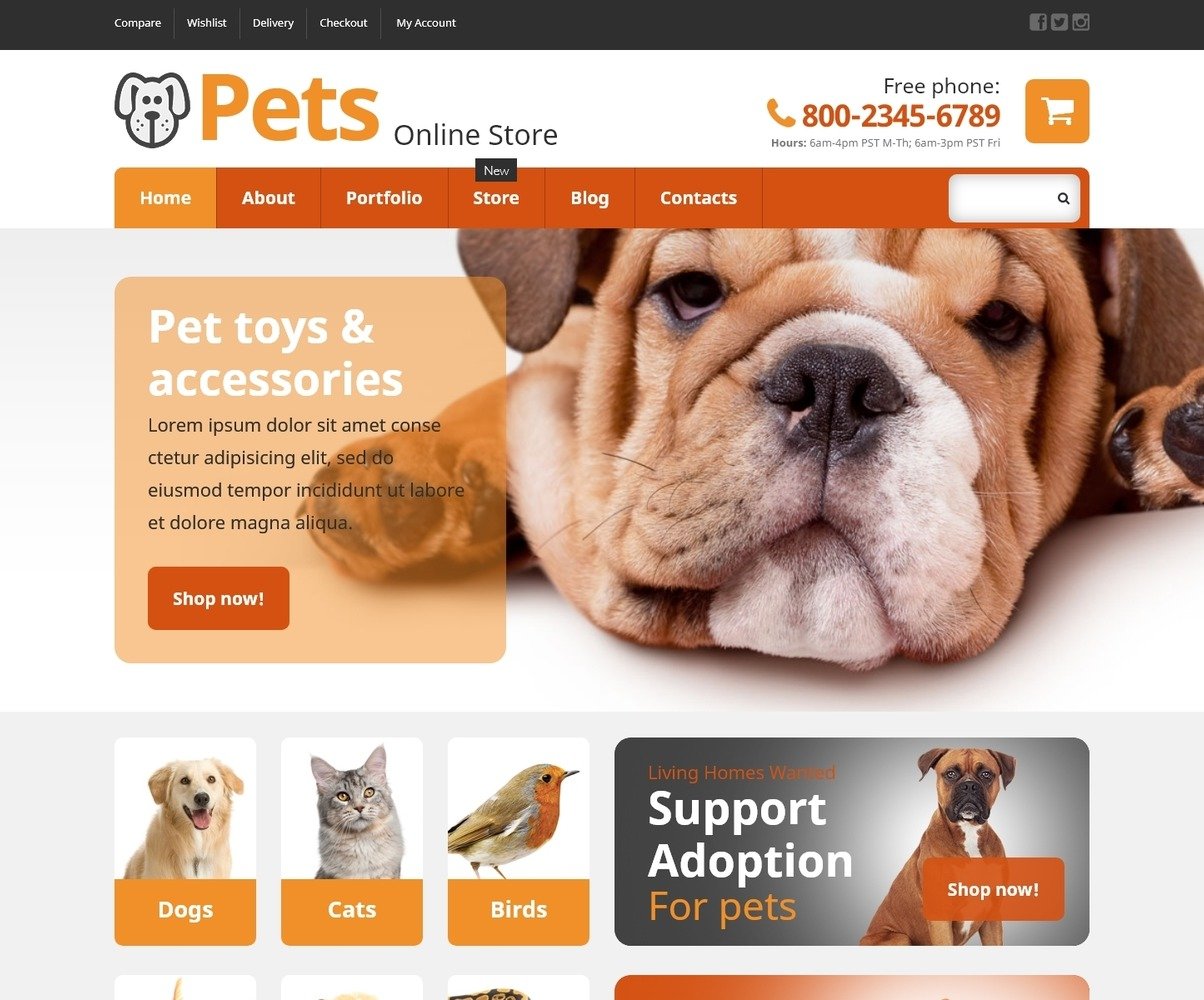 online pet store