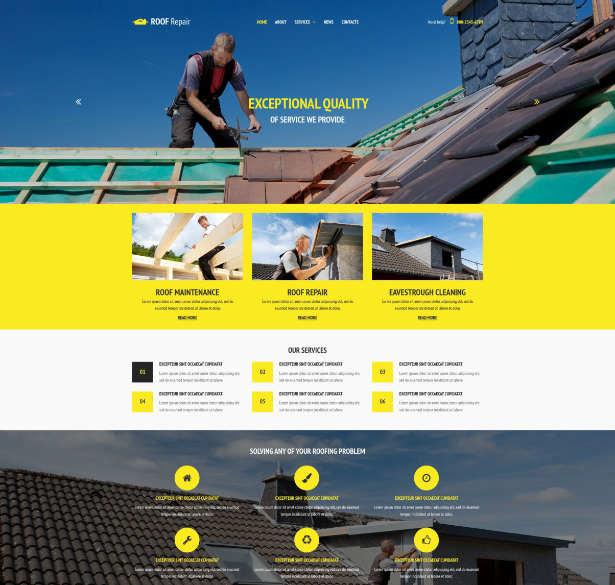 Home Maintenance Services Website Template