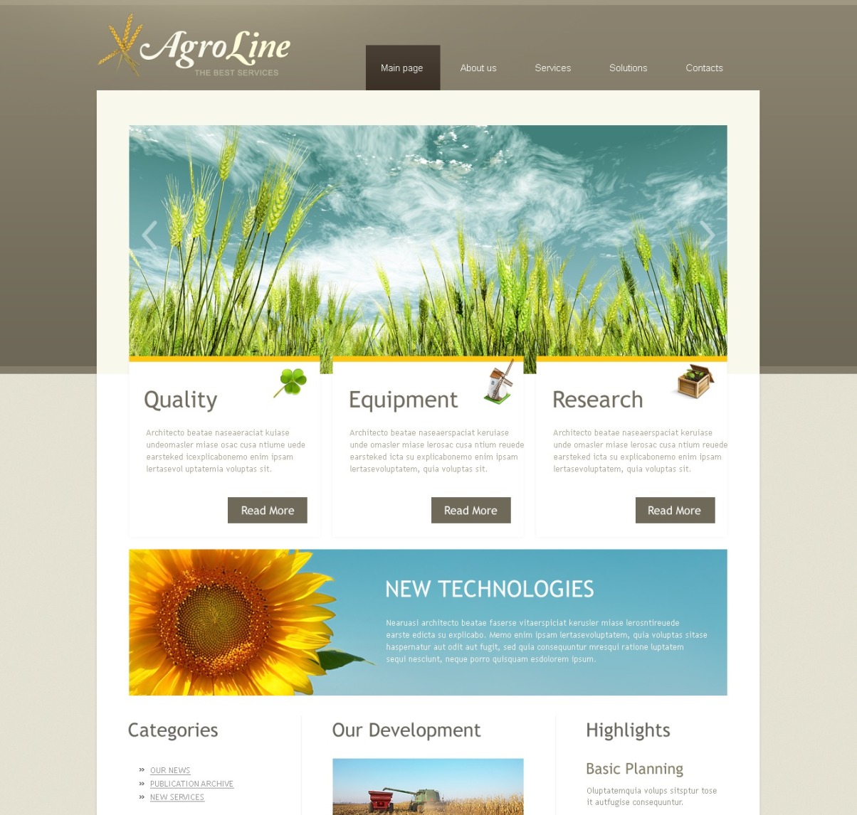 Agriculture PSD Template #56675