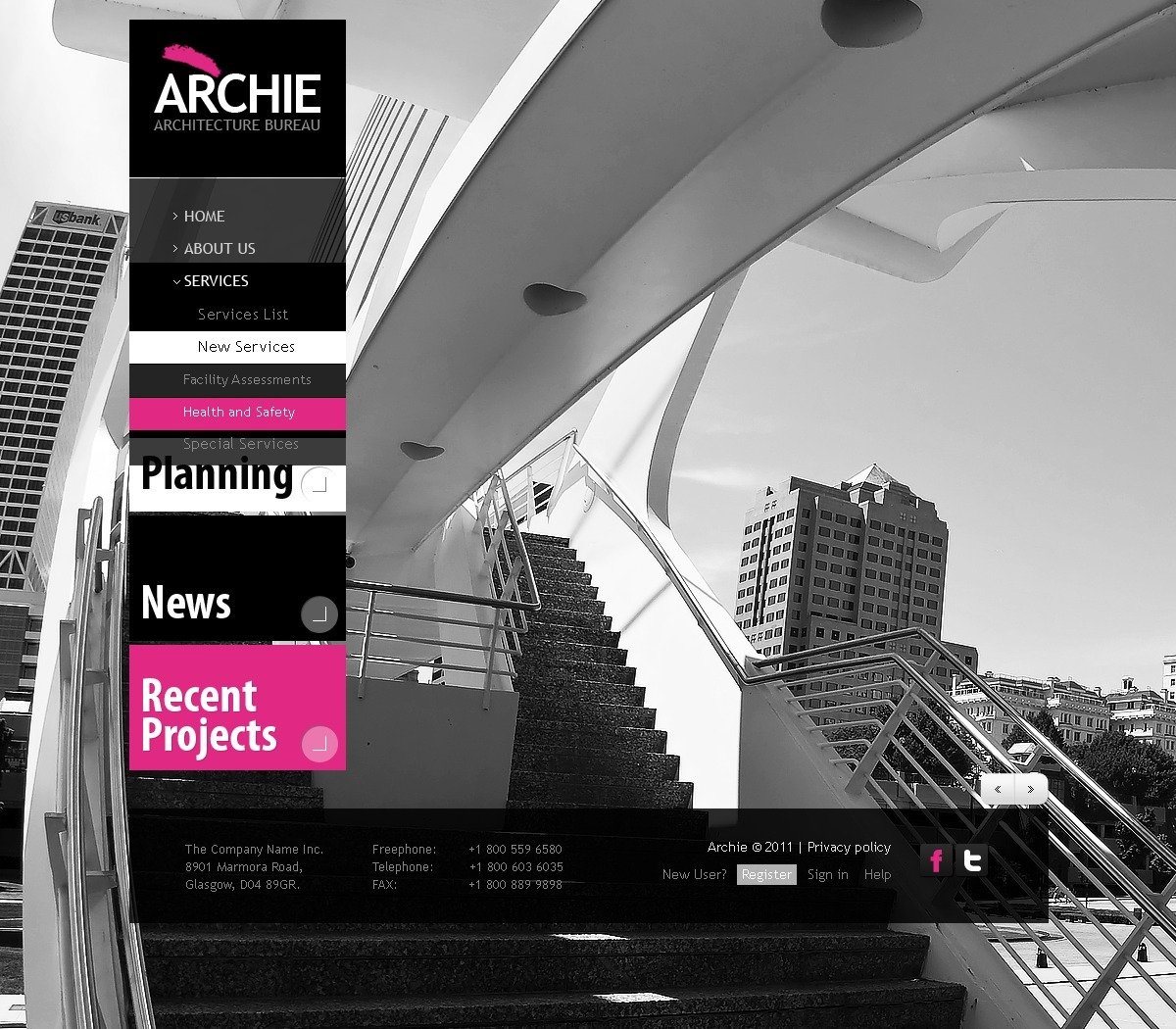 Architecture PSD Template 56627